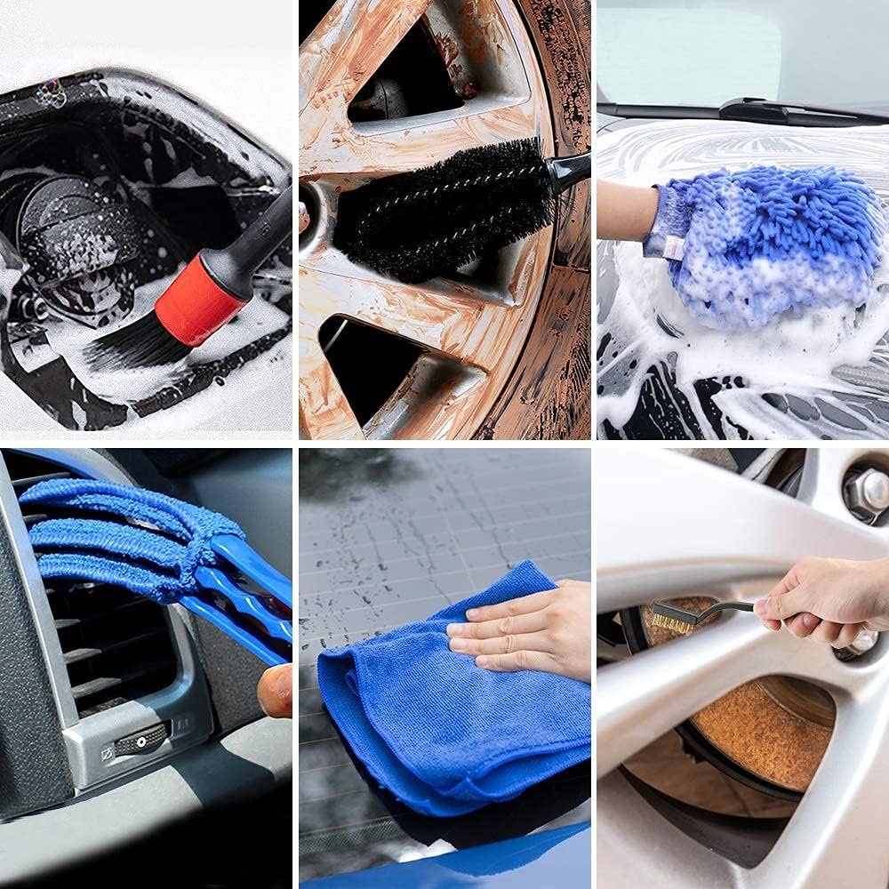 Multifunctionele auto reinigingsborstels voor luchtroosters en interieur