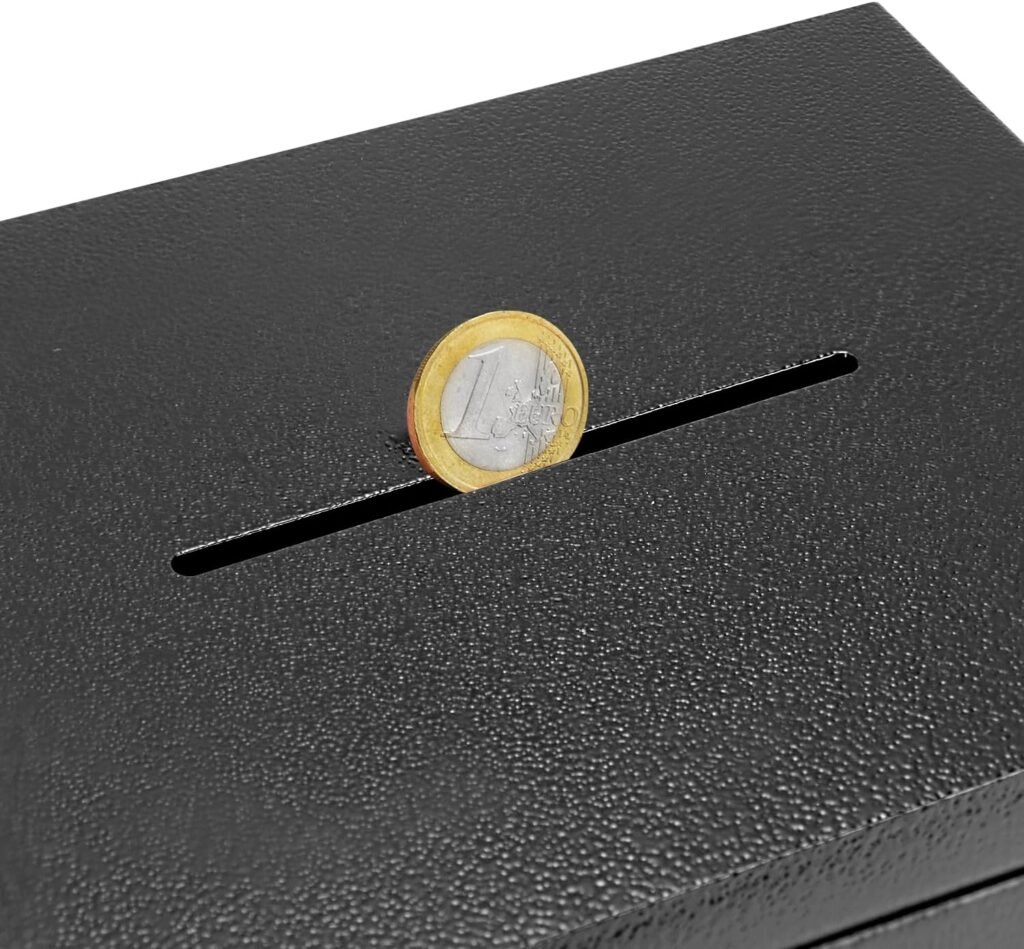 Compacte veiligheidskluis van staal met 3 sleutels voor kostbaarheden