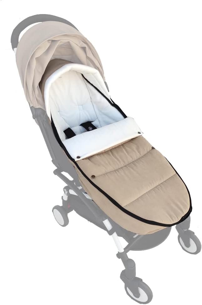 Universele beige voetenzak voor kinderwagen, winterslaapzak voor kinderwagens