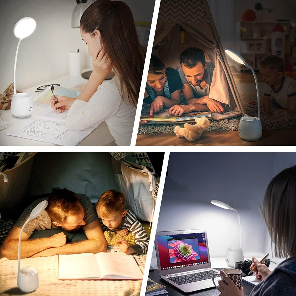 Telefoonhouder met LED-verlichting en verstelbare arm voor video-oproepen, make-up en lezen
