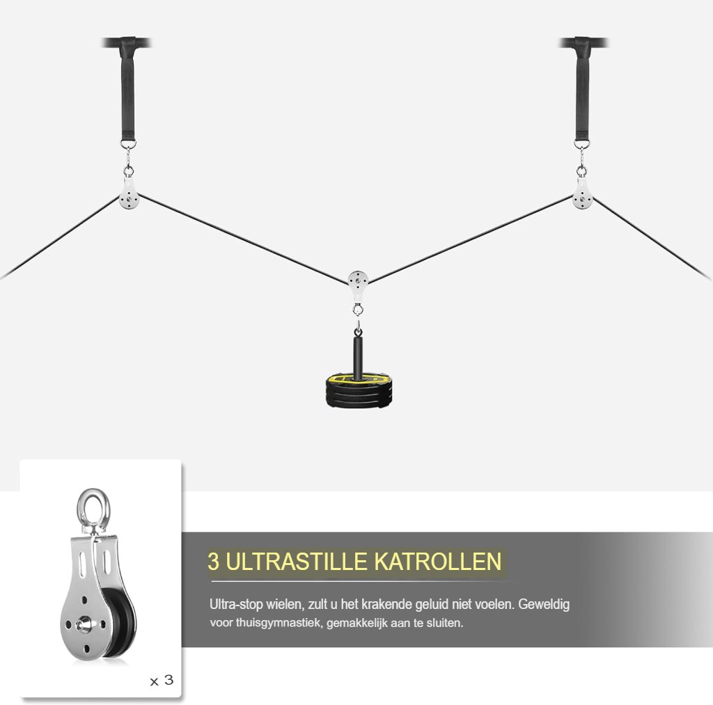 Fitness kabel pulley systeem voor thuis met lat pulldown