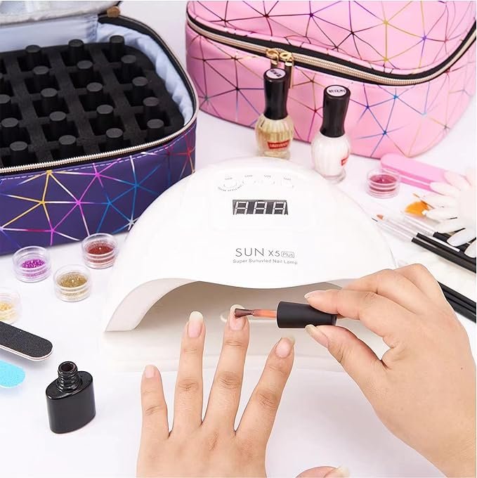 Grote cosmetica tas met make-up organizer en nagellak opbergruimte voor schoonheidsproducten