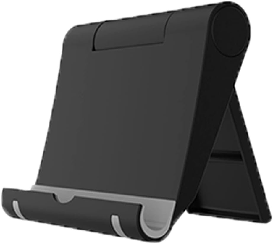 Vouwbare verstelbare tabletstandaard voor smartphone en tablet zwart wit