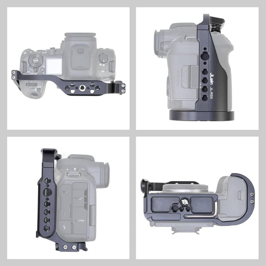 Camera cage met top handgreep voor camera, aluminium rig met NATO rail en cold shoe