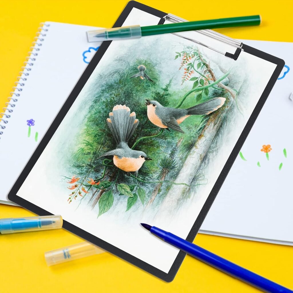 Opbergdoos met kunststof klemborden en schrijfbord voor formulieren en documenten