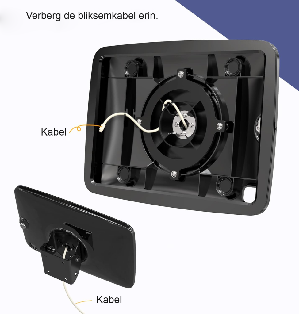 Anti-diefstal iPad wandhouder 10,2 inch voor iPad 7e, 8e en 9e generatie