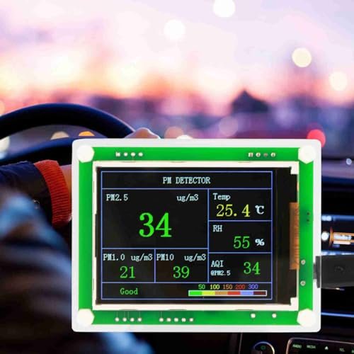 Luchtkwaliteitsmeter met PM2.5- en formaldehydemeting voor binnen- en buitenlucht