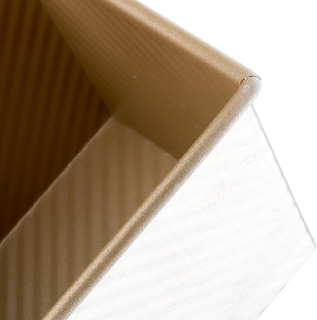 Broodvorm met Deksel Aluminium - Broodbakvorm met Antiaanbaklaag - Rechthoekig Broodblik voor Cake en Toast - 1000 g