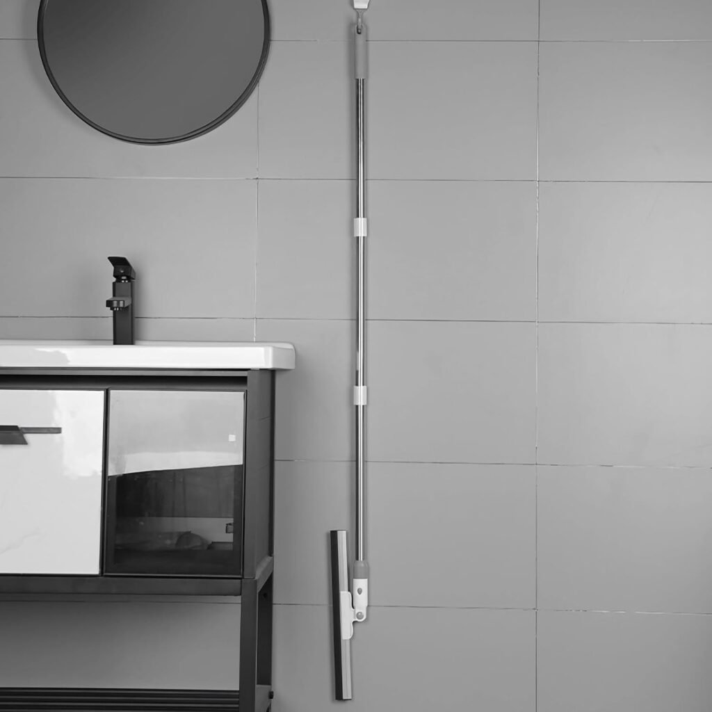 Douchewisser 133 cm - Vloertrekker voor badkamer, ramen en spiegels - Rubberen lip - Water-, zeep- en dierenhaarverwijderaar