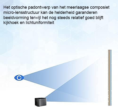 Draagbaar projectiescherm 120 inch 16:9 HD met opvouwbaar anti-kreuk canvas voor thuisbioscoop en buitengebruik
