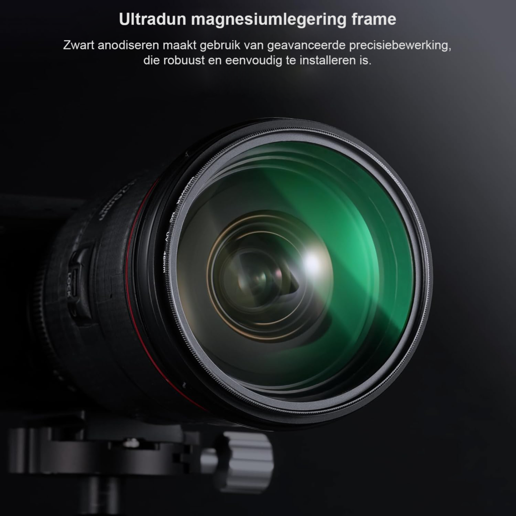 46mm lens filter set met UV, CPL en ND4 filters van optisch glas