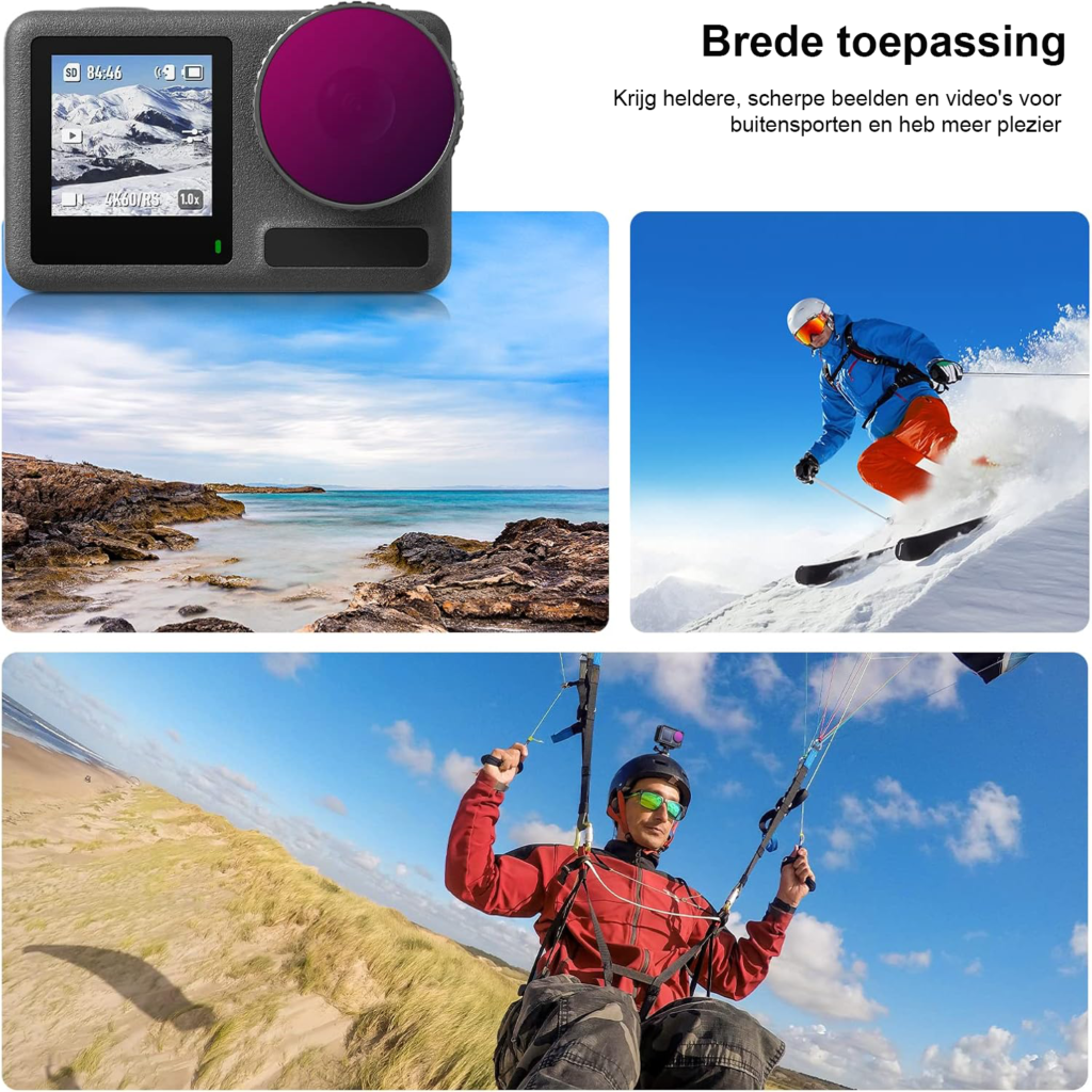 Set van 5 ND-filters met CPL, ND8, ND16, ND32 en ND64 voor fotografie