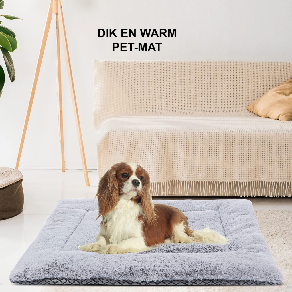 Hondenkussen met zacht warm dekentje, ergonomisch en geschikt voor alle hondenrassen