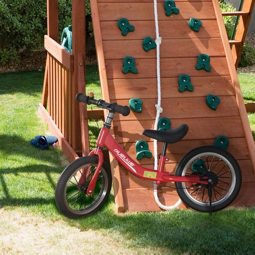 Loopfiets 14 inch voor kinderen van 2-6 jaar met rem en verstelbaar zadel, zonder pedalen voor jongens en meisjes