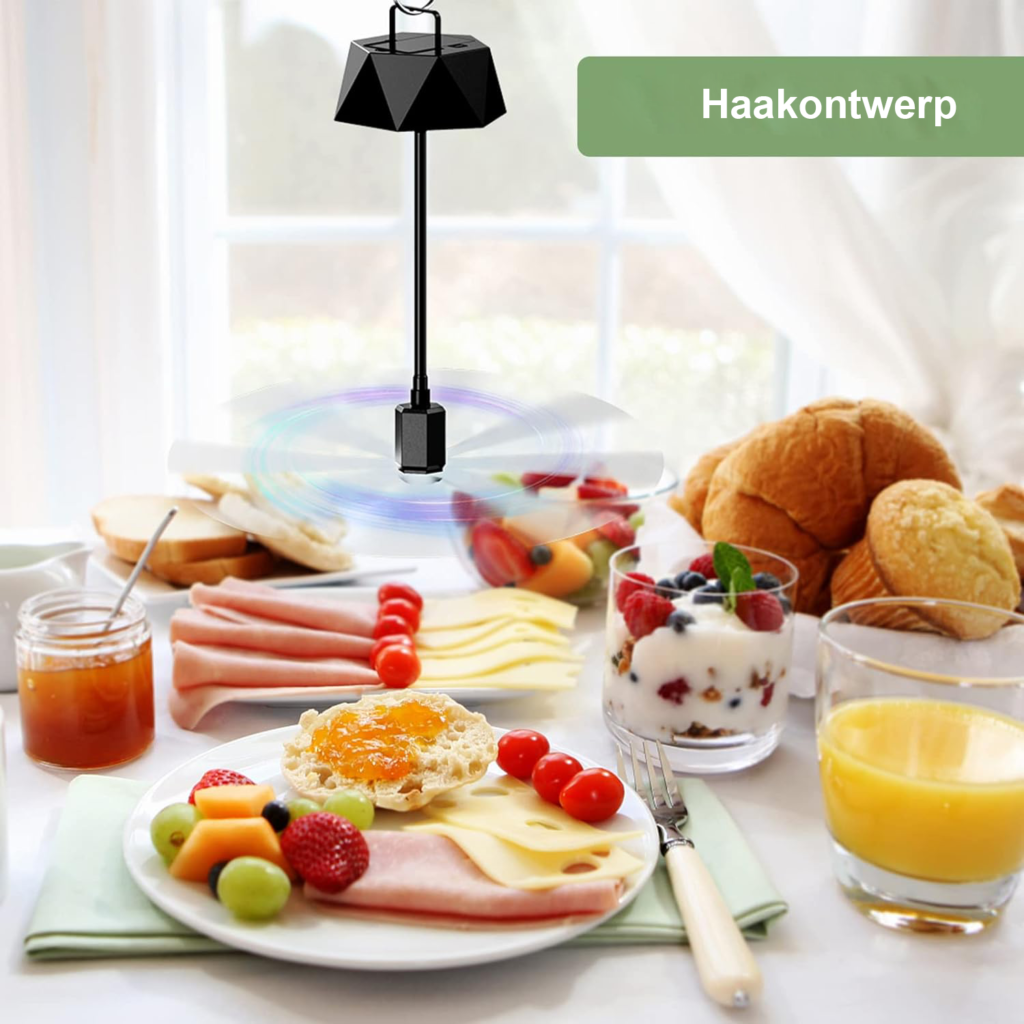 USB vliegenverjager voor op tafel, draagbaar en USB-aangedreven