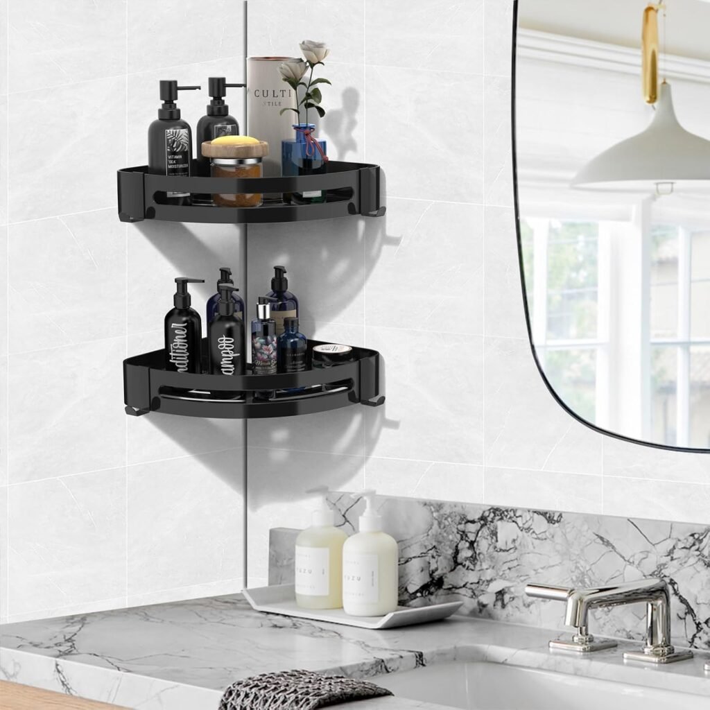 Badkamer wandplanken set van roestvrij staal voor wandmontage, ruimtebesparende organizer voor toiletartikelen, zilverkleurig