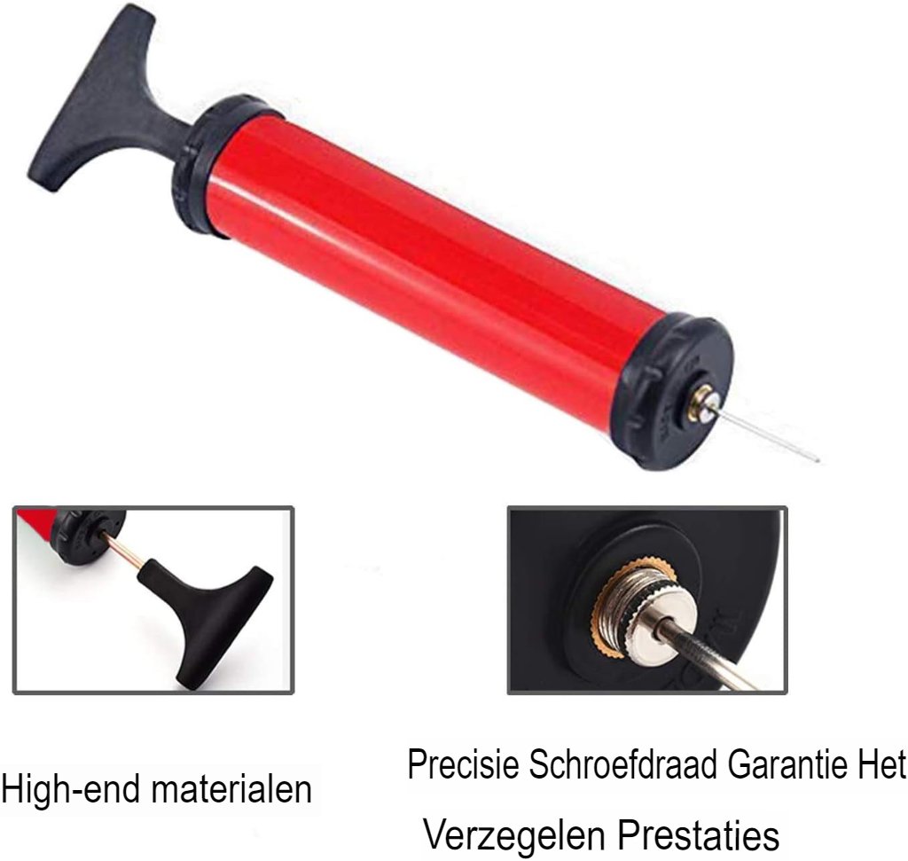 Ballenpomp set met naalden en mondstukken voor voetbal, volleybal en basketbal