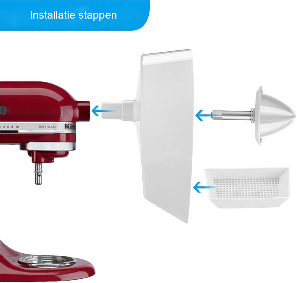 Citruspers accessoire voor keukenmixers voor verse sapextractie van sinaasappels citroenen en limoenen