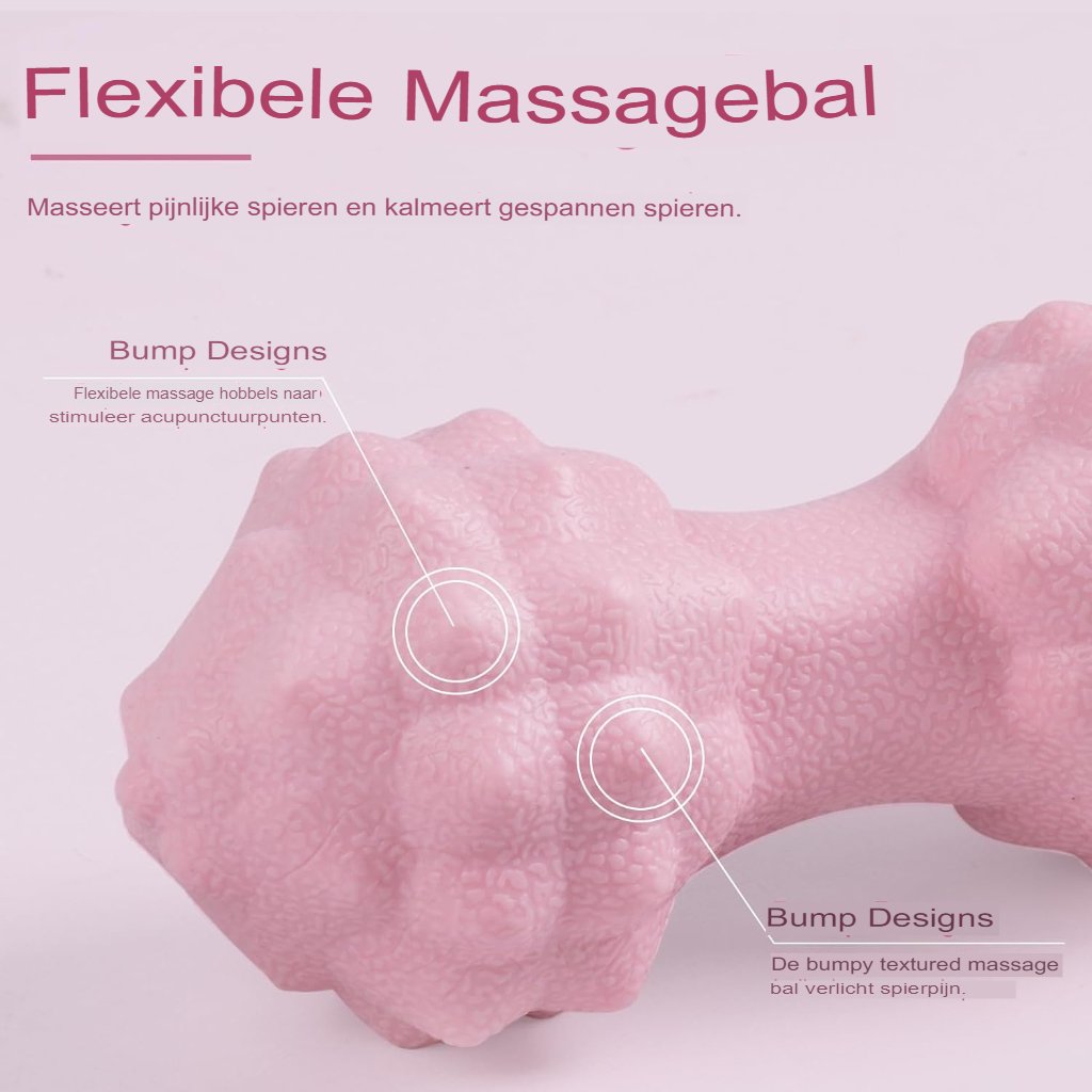 Diepe weefselmassage ballen set van 2 voor triggerpoint en myofasciale massage