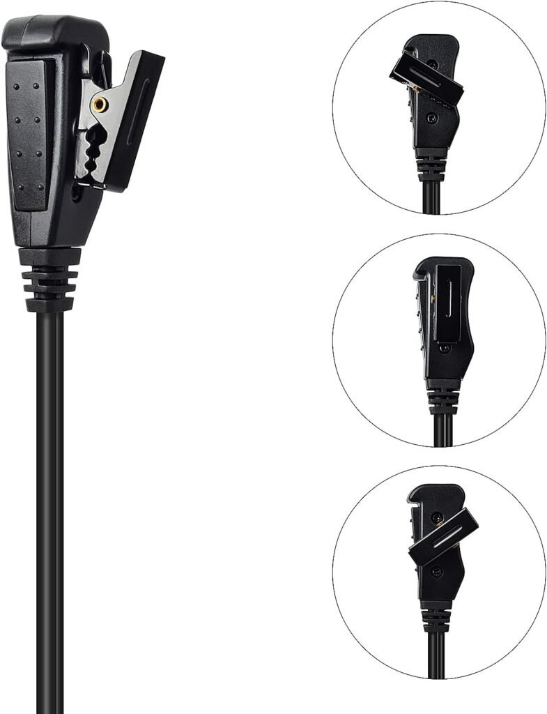 Beveiligde oortjes met geïntegreerde microfoon voor Motorola en beveiligingspersoneel