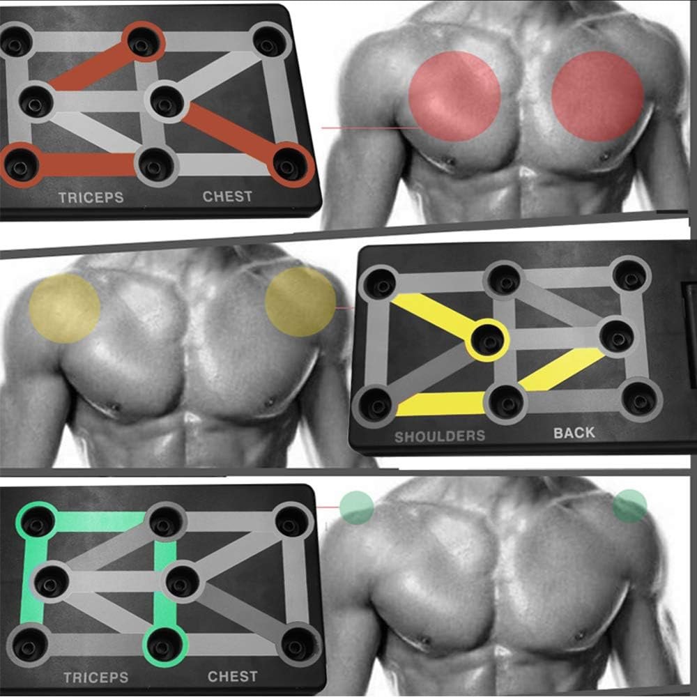 Push-Up Board - Opvouwbaar Fitnessboard - Kleurgecodeerde Handgrepen - Compact en Draagbaar Trainingsaccessoire