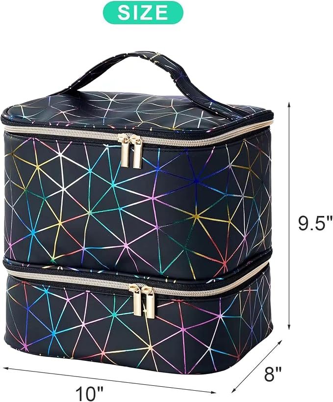 Grote cosmetica tas met make-up organizer en nagellak opbergruimte voor schoonheidsproducten