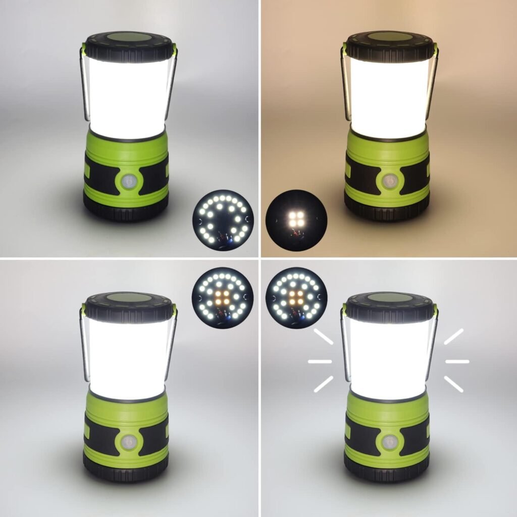 Opvouwbare campinglantaarn met LED en oplaadbare outdoorverlichting