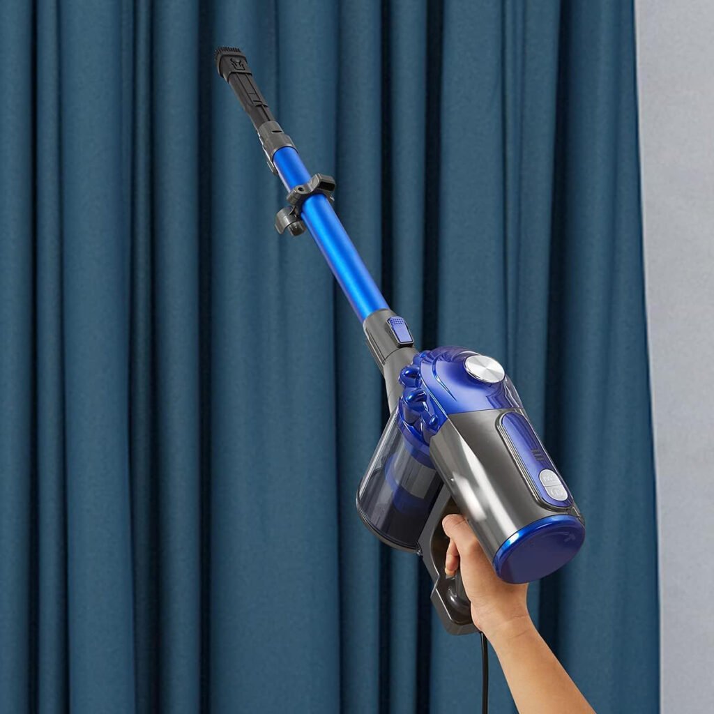 Draadloze 3-in-1 steelstofzuiger 22,2V 150W met oplaadbare lithiumbatterij en handstofzuiger, energieklasse
