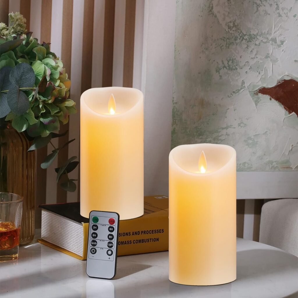 LED kaarsen set van 2 oplaadbaar met timer en afstandsbediening 7,5 cm hoog