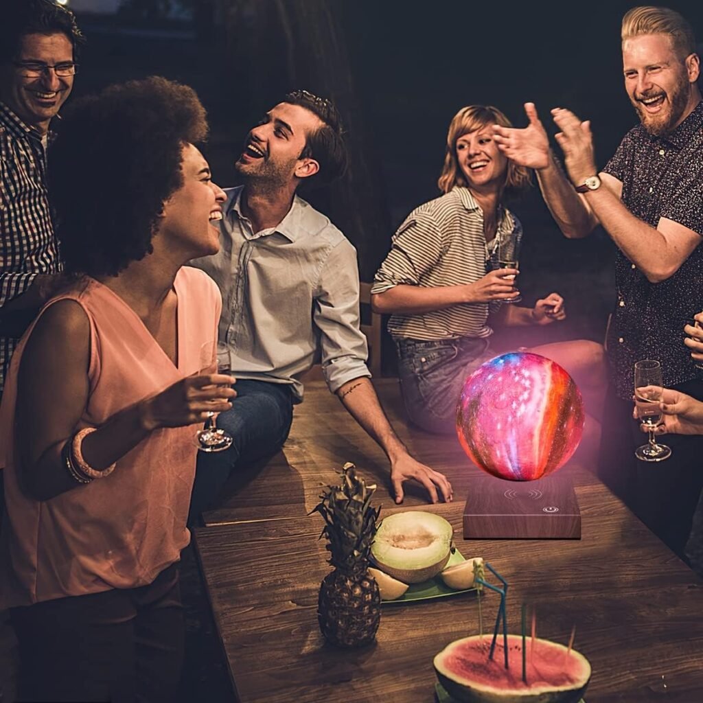 Magnetische zwevende wereldbol met roterende LED-verlichting voor thuis of kantoor