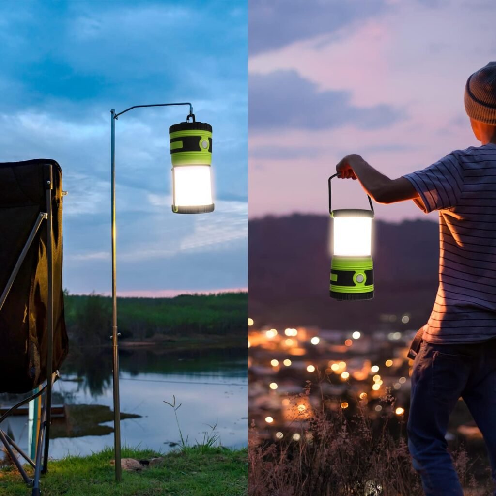 Opvouwbare campinglantaarn met LED en oplaadbare outdoorverlichting