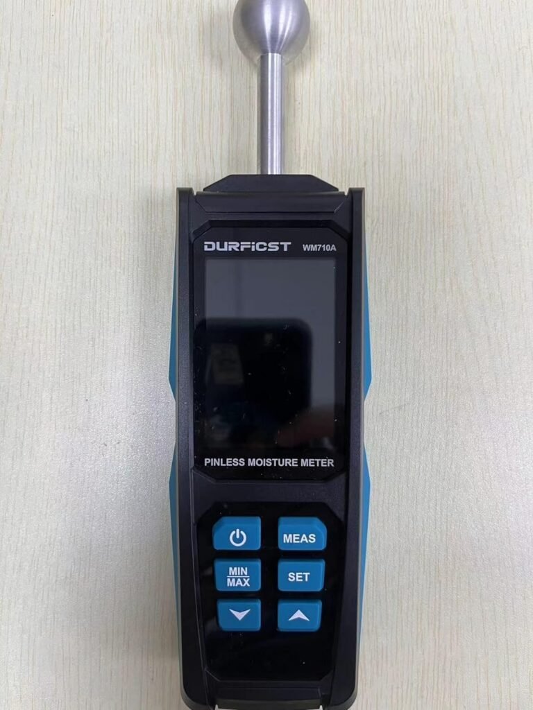 Vochtmeter voor bouwmaterialen met HD-kleurendisplay en diepteanalyse, compact en draagbaar