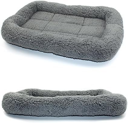 Katoenen huisdierbed voor katten en kleine honden - grijs, maat S