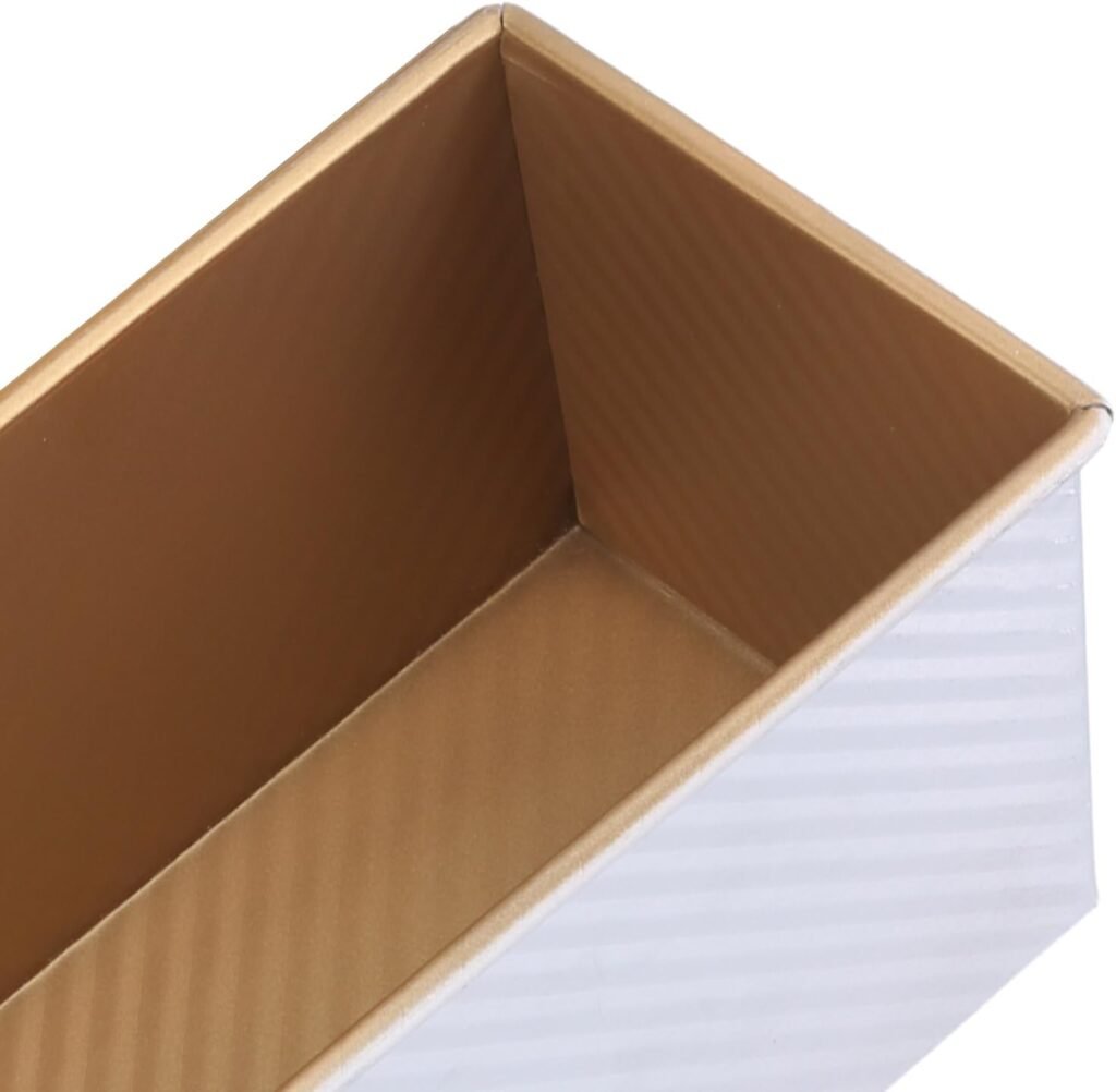 Broodvorm met deksel 1000 g, antiaanbak bakvorm van aluminiumlegering voor brood en cake, 34 x 13,5 x 12 cm