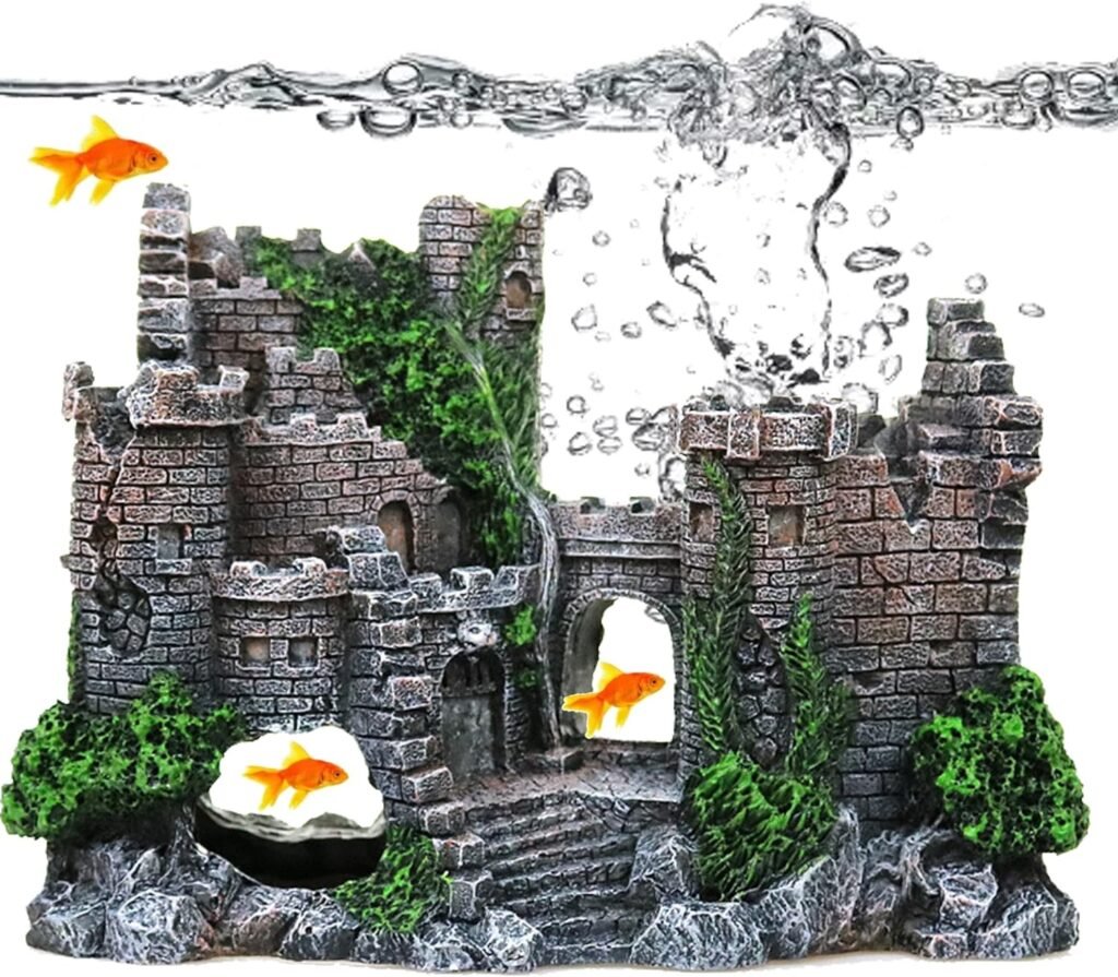 Aquarium decoratie ornament met natuurlijke verstopplaats voor vissen, realistisch ontwerp en levendige kleuren