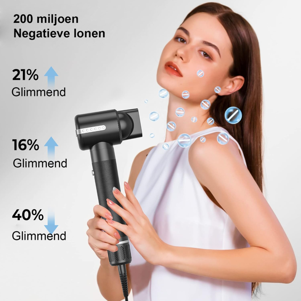 Airstyler 4-in-1 - Föhn met Diffuser - Krultang en Stylingborstel - Voor Drogen, Krullen en Gladmaken