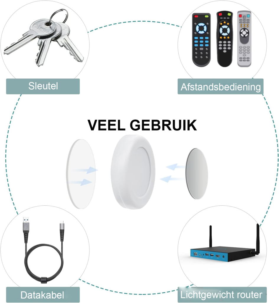Muurbevestigde afstandsbedieninghouder en telefoonoplaadorganizer voor ruimtebesparend opbergen