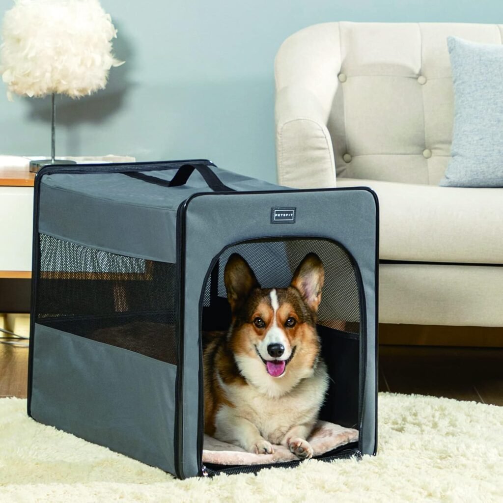 Vouwbare honden transportbox van Oxford voor honden en katten, geschikt voor reis en auto