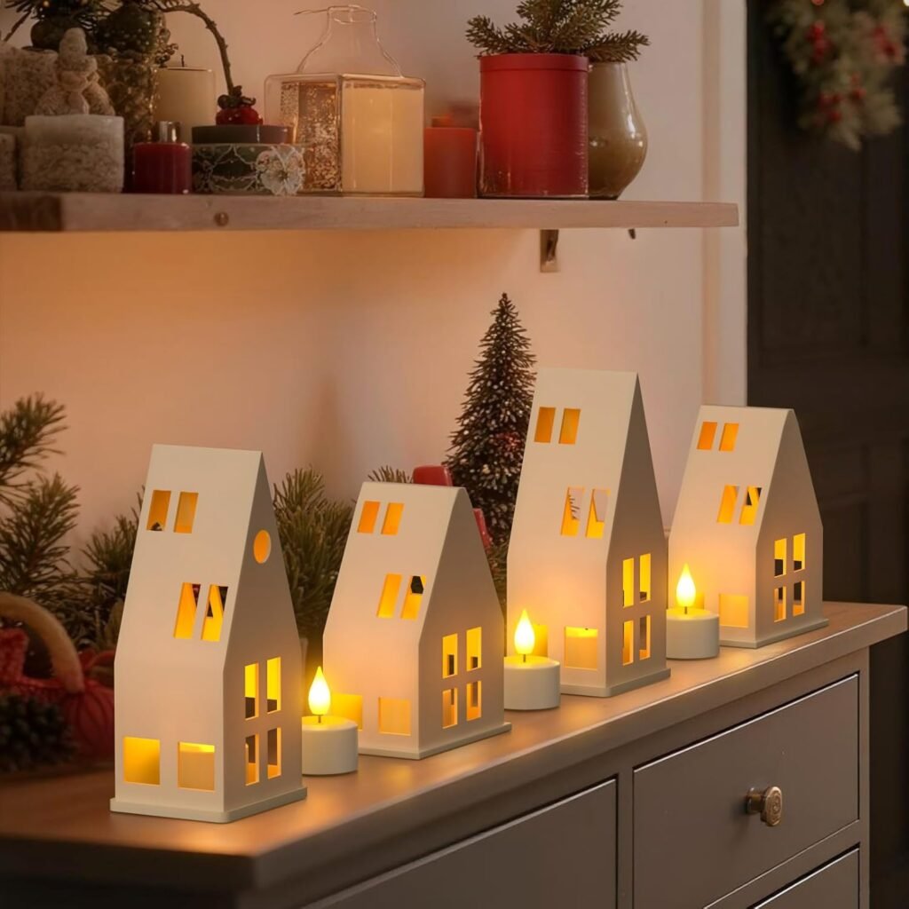 Set van 12 oplaadbare LED theelichtjes met timer, afstandsbediening en oplaadstation