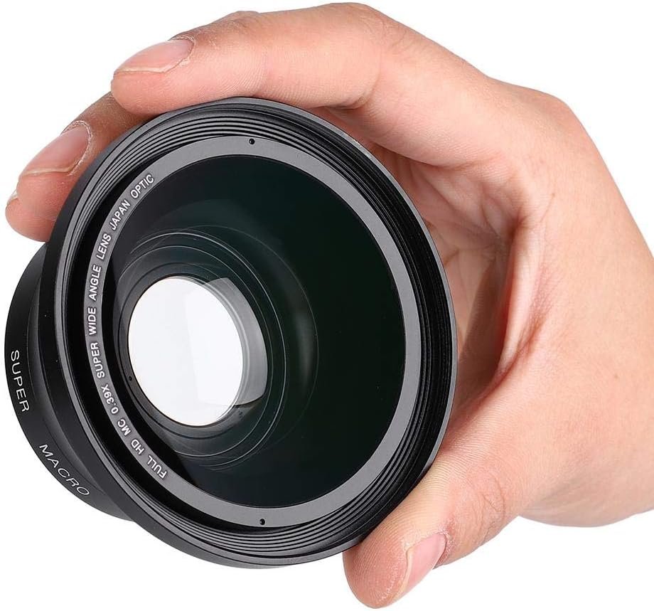 37 mm HD groothoeklens met macrolens en telefoonclip voor smartphone, camcorder en DSLR-camera