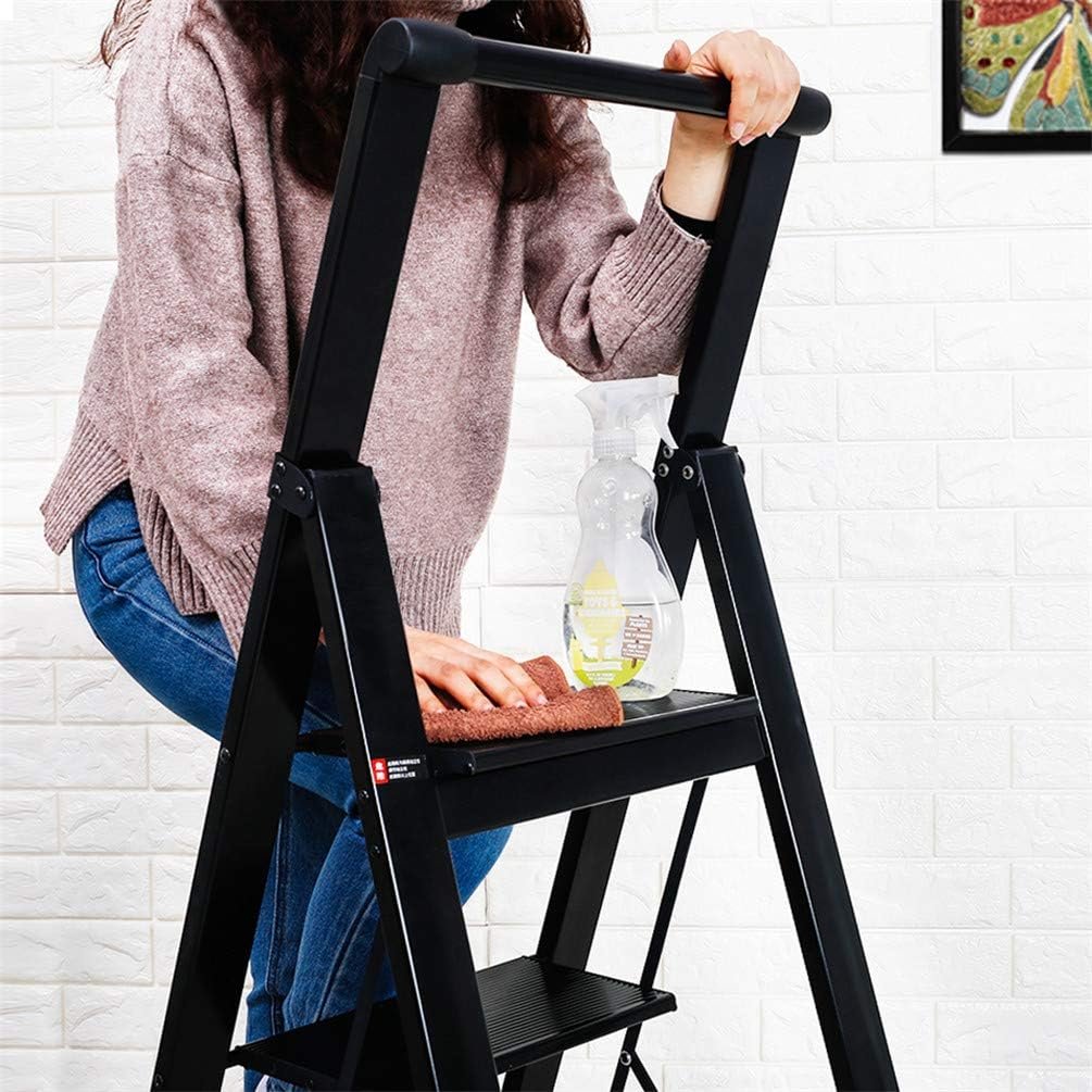 Huishoudladder Lichtgewicht - Compacte Trapladder - Stevige Opstap voor Klusjes - Draagbare Ladder met Antislip Treden