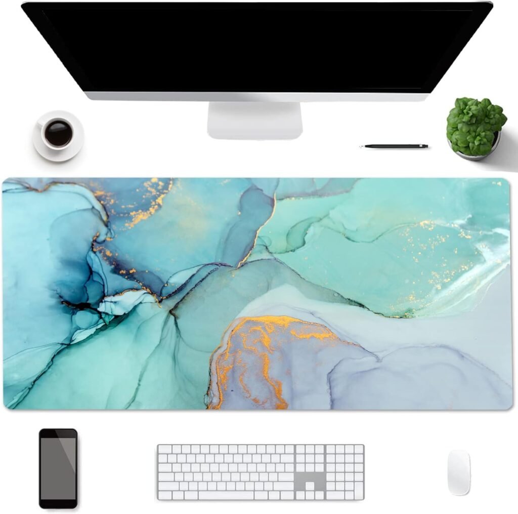 Dubbelzijdige bureau-onderlegger 90x40 cm waterdicht en antislip