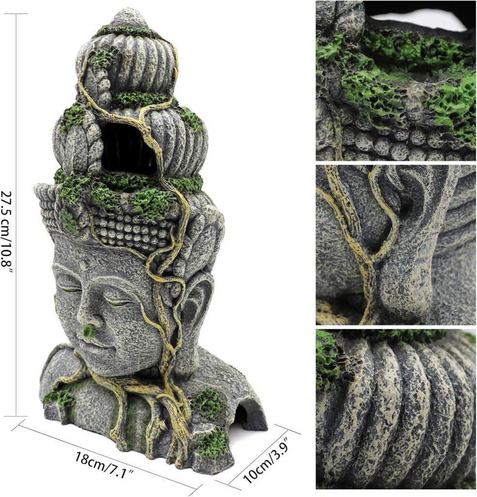 Aquarium decoratie ornament als natuurlijke vissenschuilplaats met realistisch ontwerp