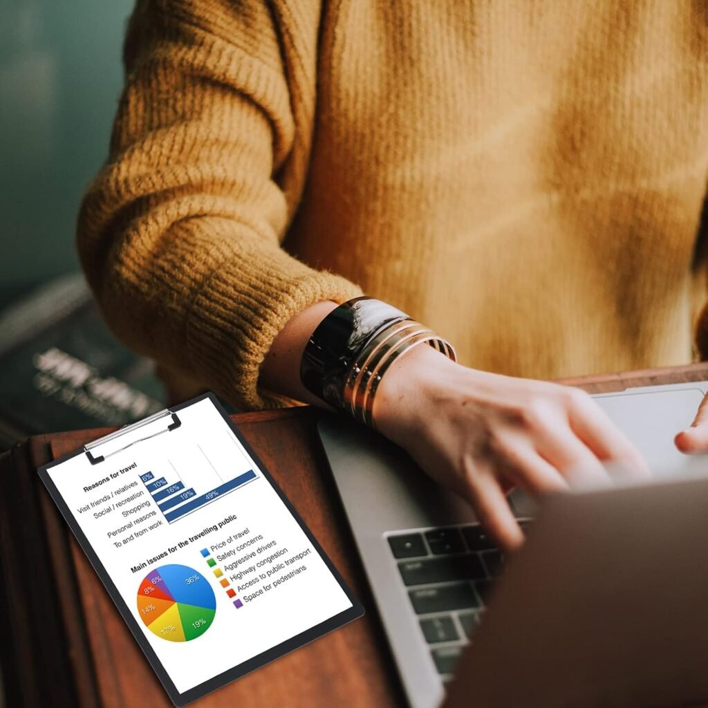 Opbergdoos met kunststof klemborden en schrijfbord voor formulieren en documenten