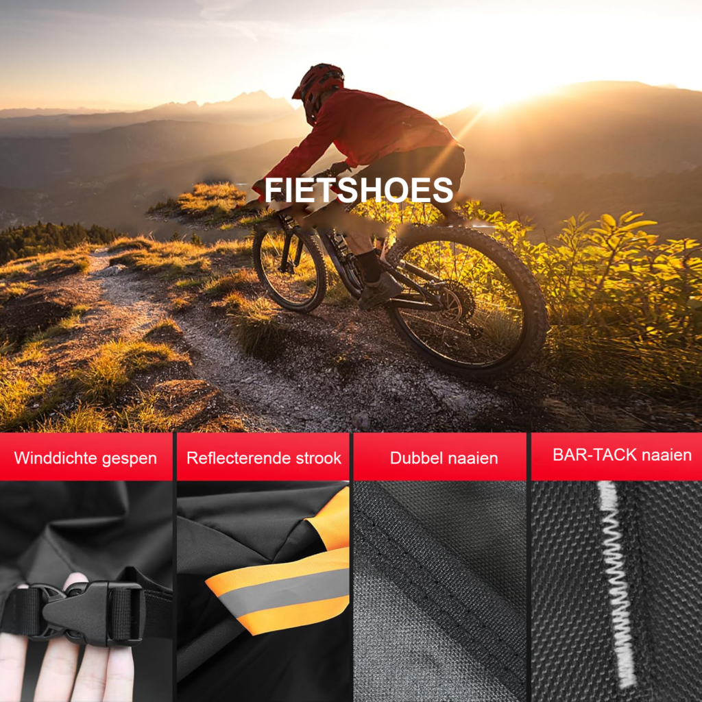Waterdichte fietshoes voor 1 fiets met 600D PU-coating voor transport en buitenopslag