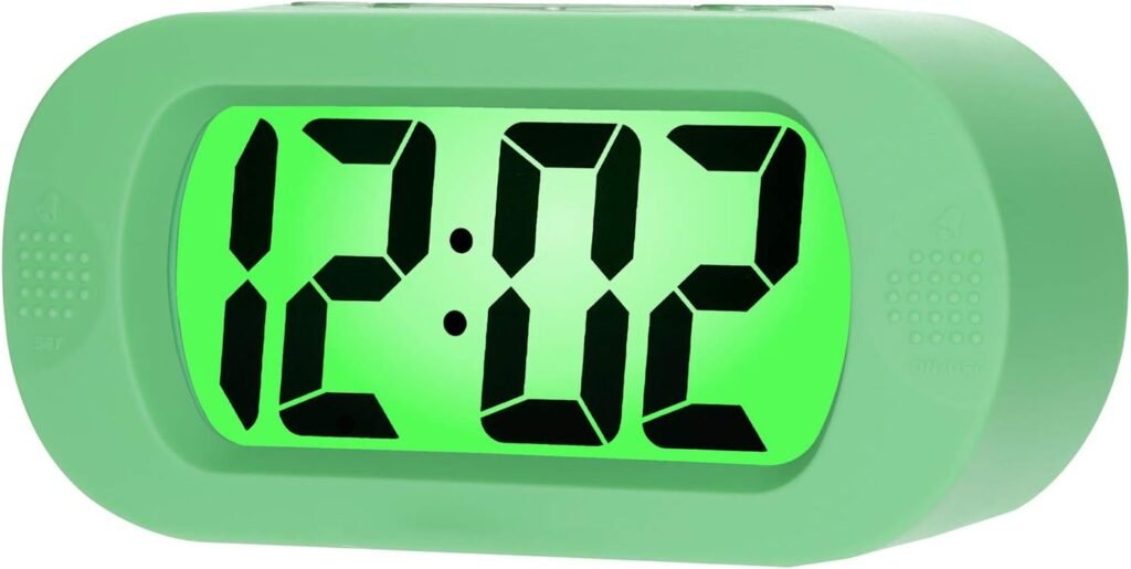 Compacte LCD reiswekker met sluimermodus en geluidsalarm