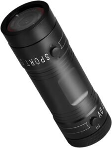 Sportcamera Full HD met Groothoeklens – Compacte Actiecamera – Draagbaar en Waterdicht – Geschikt voor Fietsen en Sporten