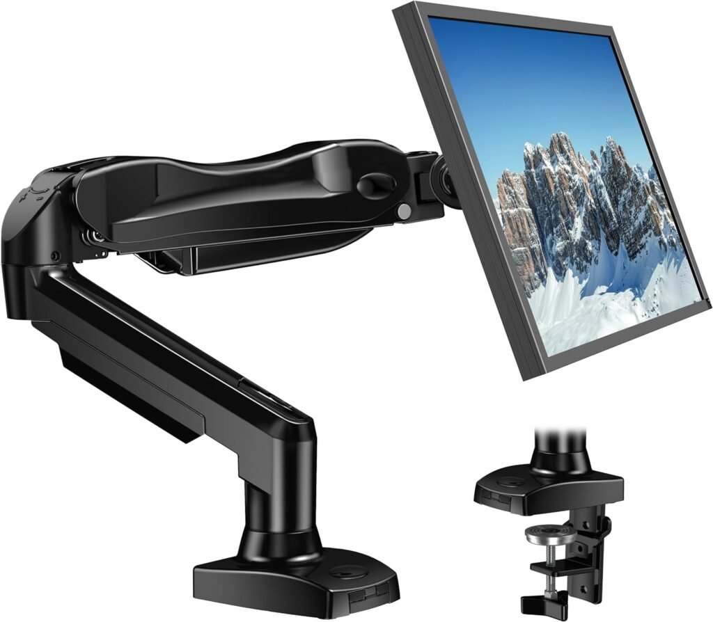 Draaibare monitorarm voor gebogen schermen, geschikt voor 1 monitor