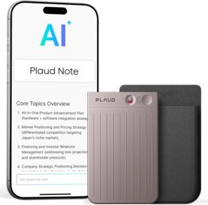 AI Voice Recorder 64GB – Digitale Geluidsrecorder Met Transcriptie – Opnameapparaat Met Ruisonderdrukking – Voor Lezingen En Vergaderingen