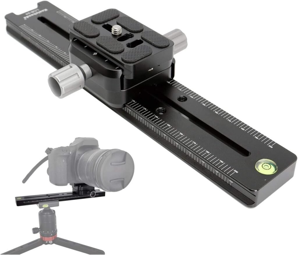240mm nodal slide rail camera beugel met quick release klem en Arca-Swiss compatibiliteit
